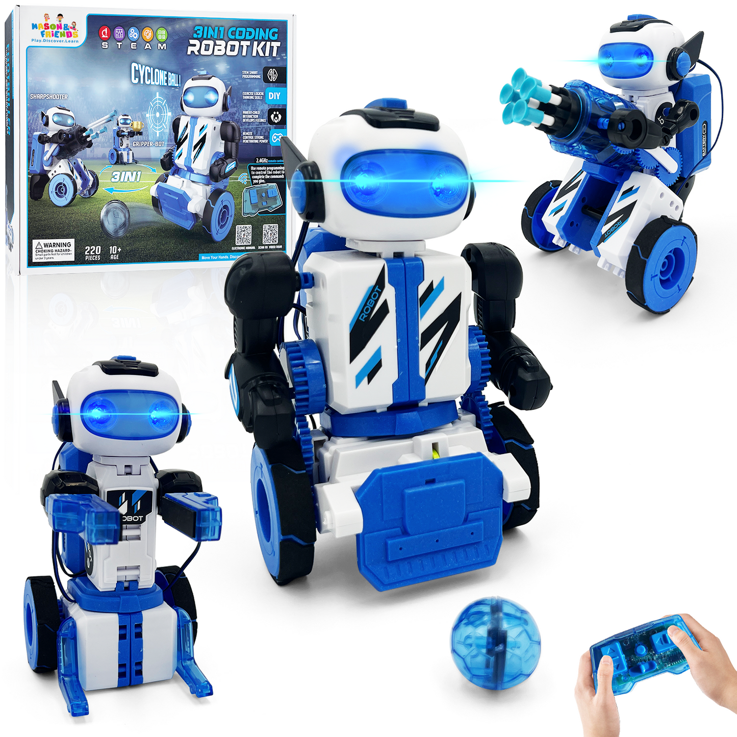 Mason & Friends 3-in-1 Robot Kit