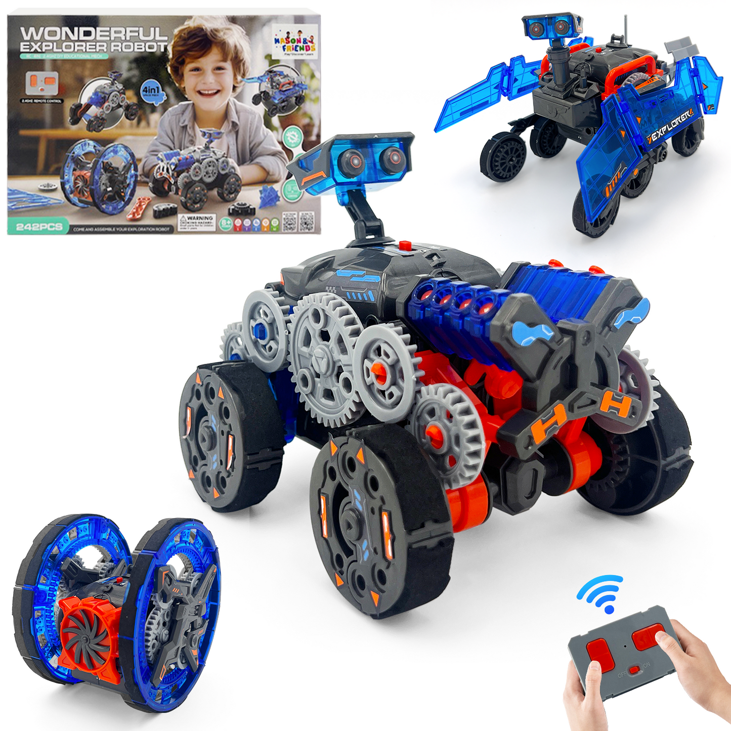 Mason & Friends Wonderful 4-in-1 Explorer Robot Kit